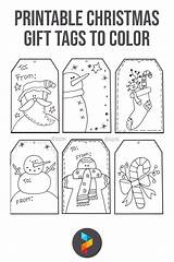 Christmas Gift Tag Coloring Pages Sketch Page sketch template