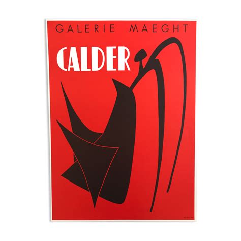 Original lithograph poster by Alexander CALDER, Galerie Maeght, 1959 | Selency