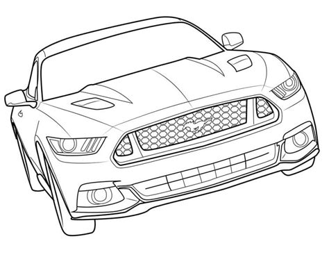 1967 Ford Mustang Coloring Pages