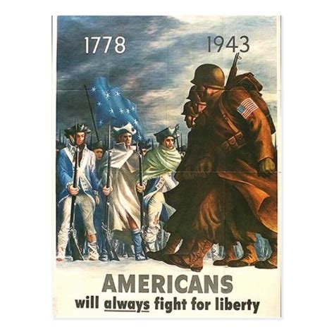 Americans Will Always Fight For Freedom! Postcard | Zazzle