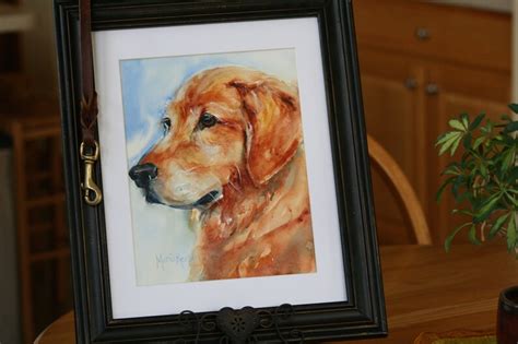 Golden Retriever Watercolor Painting - Etsy