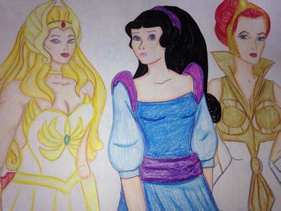 Filmation Ladies SheRa Snow White and Teela by Selinelle on DeviantArt