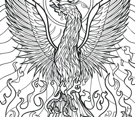 Phoenix Coloring Page at GetColorings.com | Free printable colorings ...