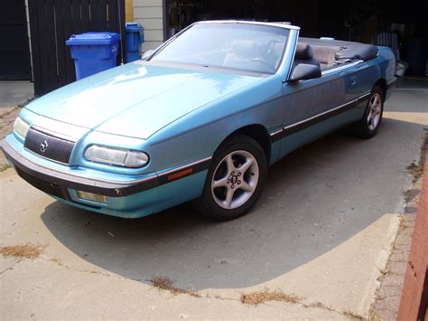 1993 Chrysler lebaron convertible red