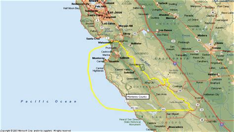 Map of Monterey - TravelsMaps.Com