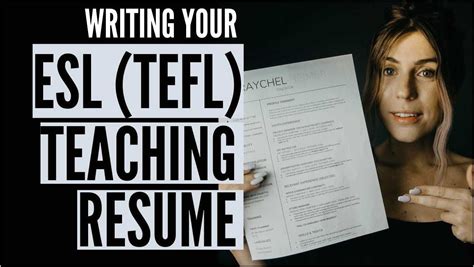 Cv Resume Template For Tefl Teacher - Resume Example Gallery