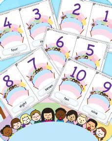 Practice counting up to ten with this popular children's song. Includes free flashcards for ...