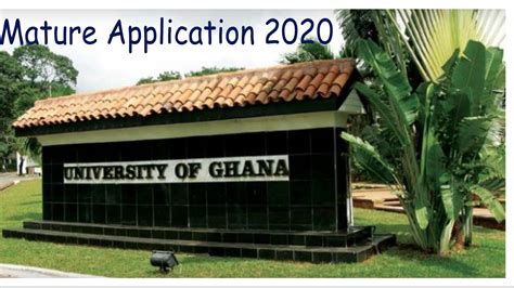 Mature Entrance Exams 2020 University of Ghana - YouTube