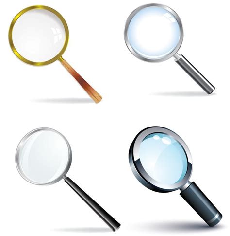 Magnifying Glass Vector Set | Free Vector Graphics | All Free Web Resources for Designer - Web ...