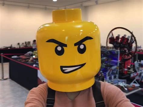 Life-Size LEGO Head/Helmet, for LEGO Cosplay #3DThursday #3DPrinting « Adafruit Industries ...