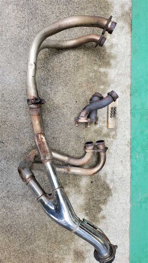 NC35 RVF400 original muffler exhaust manifold full exhaust NC30 VFR400 ...