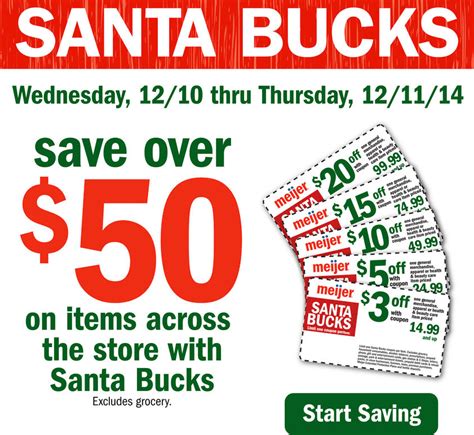 Meijer: Santa Bucks is Back This Week!