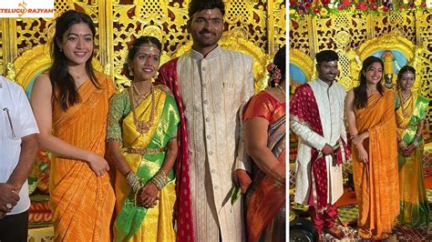 Rashmika Mandanna Graces The Wedding Of Her Assistant - Telugu Rajyam