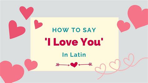 How To Say ‘I Love You’ In Latin + Other Romantic Phrases - Lingalot