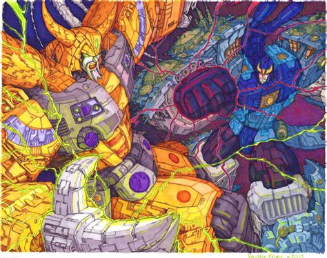 Unicron vs Primus by Ha-HeePrime on DeviantArt