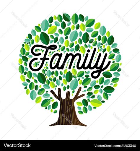 Family tree concept for genealogy Royalty Free Vector Image