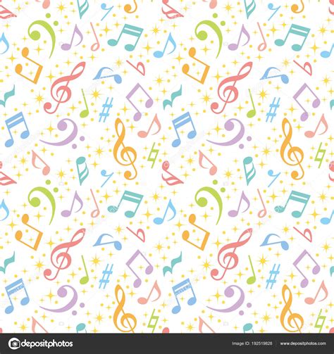 Colorful Music Notes Background Stock Illustration by ©lalan33 #192519828