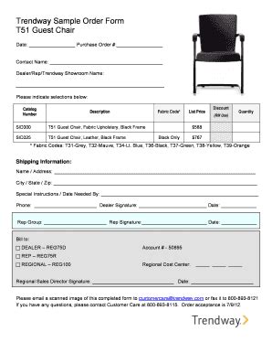 Office Furniture Form - Fill and Sign Printable Template Online