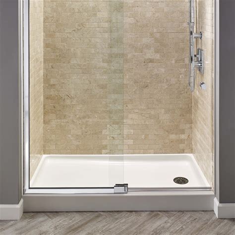 Studio 60x32 inch Single Threshold Shower base with Right-hand Outlet