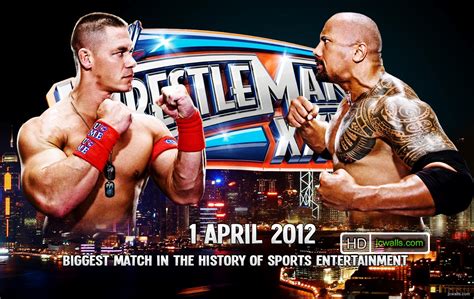 WrestleMania 28 John Cena and Rock wallpapers ~ WWE Superstars,WWE ...