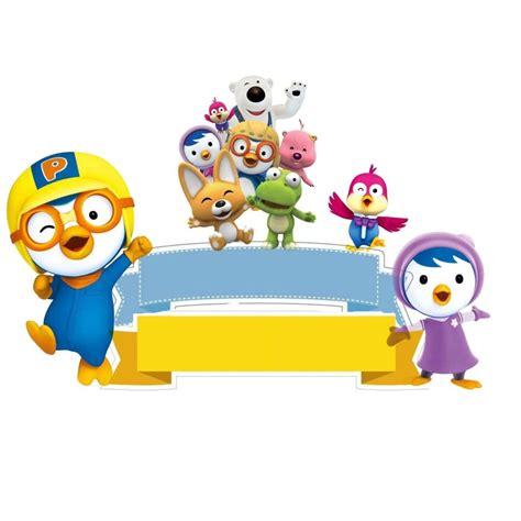 Pororo cake topper pororo inspired cake topper pororo birthday theme ...