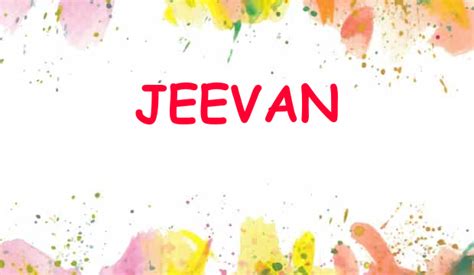 Jeevan Name Meaning