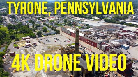 Tyrone, PA 4k Drone Aerials. Central Pennsylvania Allegheny Mountains. - YouTube