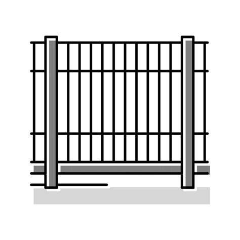 metal fence color icon vector illustration 19001758 Vector Art at Vecteezy