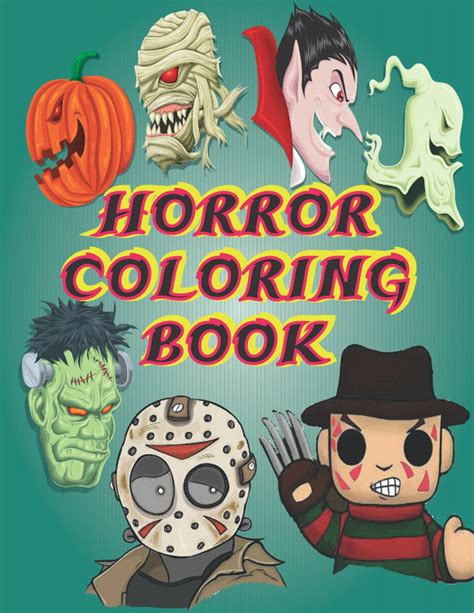 Buy Horror Coloring Book: Nightmare Halloween Terrifying Monsters | AMERICAN HORROR STORY ...
