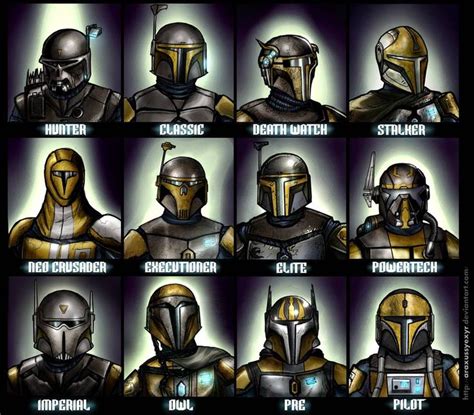 Mandalorian Helmets 2.0 by AraxussYexyr on DeviantArt | Star wars helmet, Star wars pictures ...