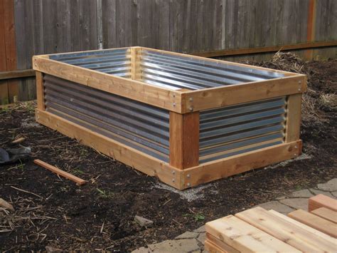 How To Make A Raised Garden Bed With Corrugated Metal - Garden Design Ideas