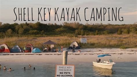 SHELL KEY PRESERVE KAYAK CAMPING IN FLORIDA (caught in a wind storm ...