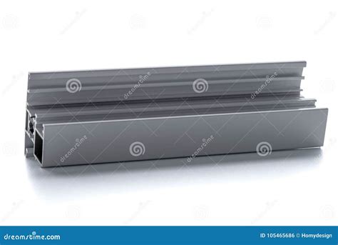 Aluminium profile sample stock photo. Image of design - 105465686