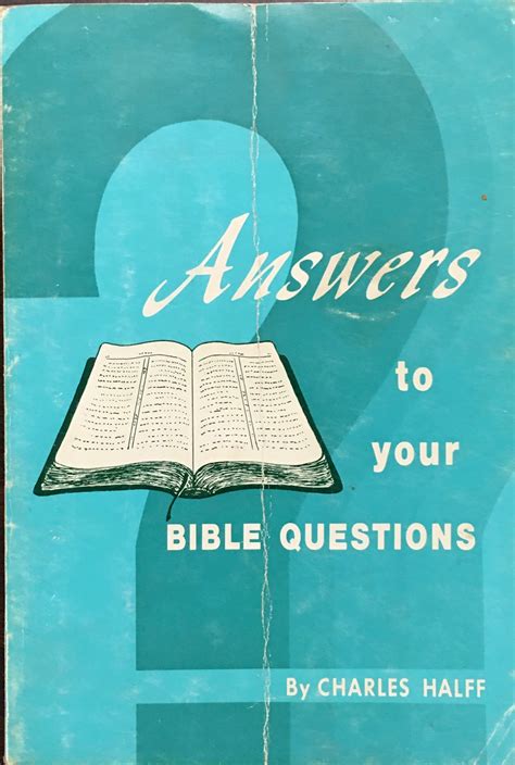 Answers to Your Bible Questions