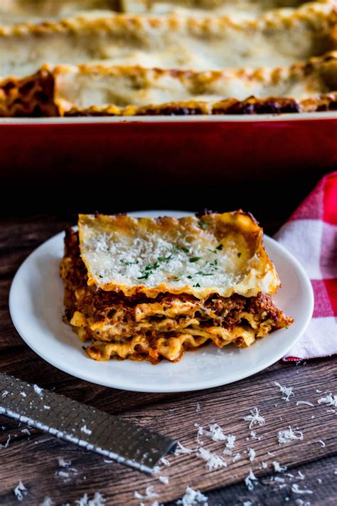 Lasagna Bolognese with Bechamel Sauce · My Three Seasons