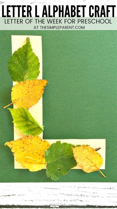 Letter L Activities for Preschoolers: L is for Leaves • The Simple Parent