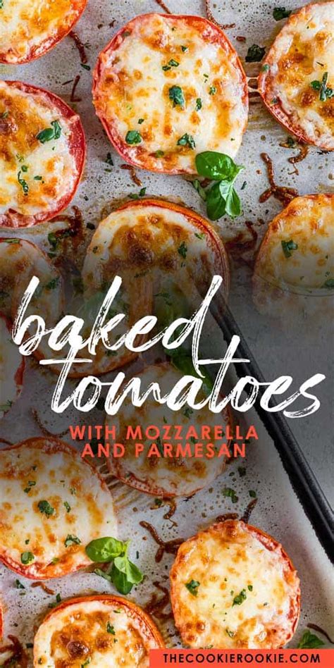 Baked Tomatoes with Mozzarella and Parmesan {VIDEO!}