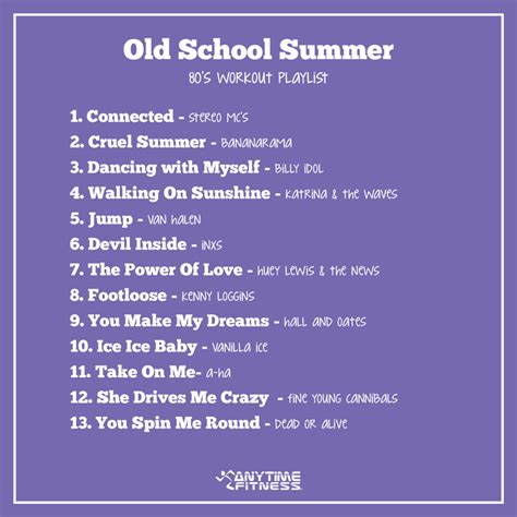 Old School Summer: 80's Workout Playlist