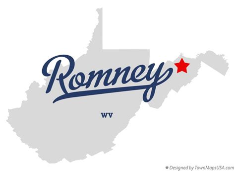 Map of Romney, WV, West Virginia