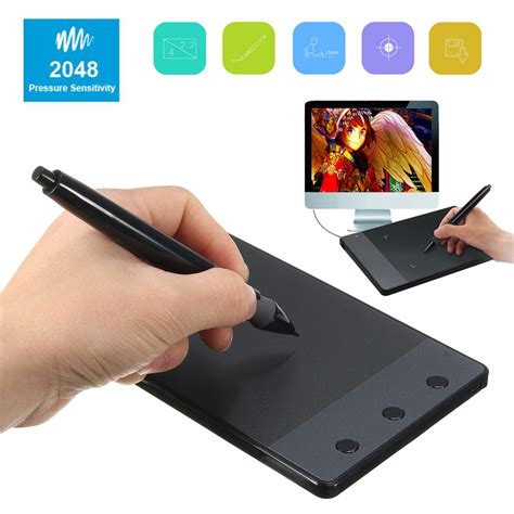 Huion H420 4 x 2.23" USB Art Design Graphics Tablet Drawing Pad with D – Electronic Pro