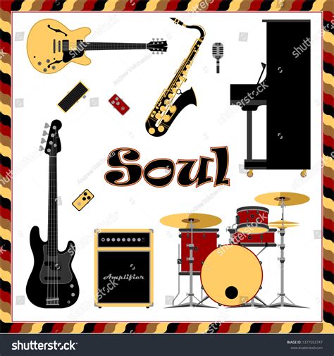 Soul Music Set Vector Illustration Stock Vector (Royalty Free ...