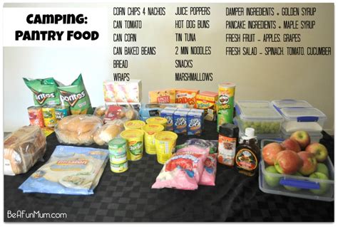 Camping Food: Preparing, Transporting & Storing Food for A Long Weekend | Be A Fun Mum