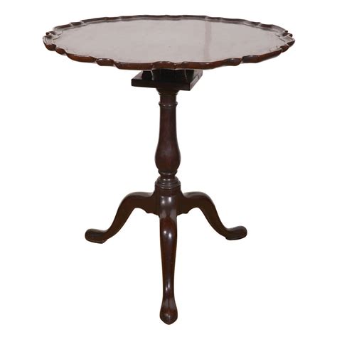 George II Mahogany Piecrust Tilt-top Tea Table For Sale at 1stDibs