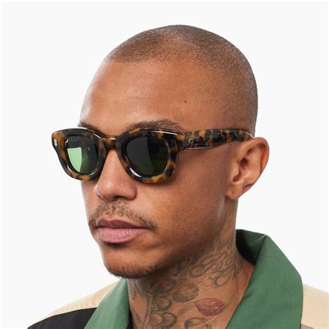 AKILA Eyewear Apollo_Inflated Sunglasses in Havana / Green | Mens glasses frames, Stylish ...