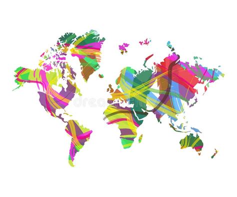 Abstract world map stock vector. Illustration of planetary - 45134476