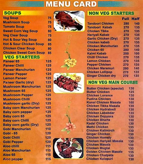 Menu of New Punjabi Food Corner, Electronic City, Bangalore | Dineout ...