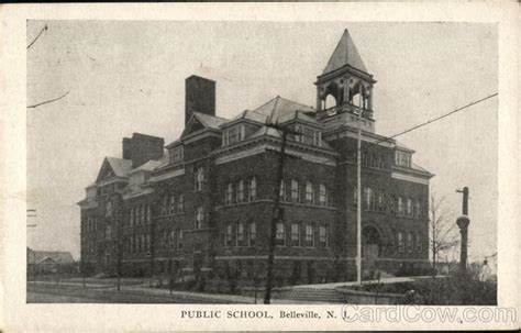 Public School Belleville, NJ Postcard