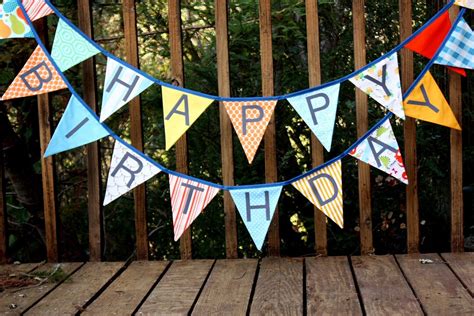 Happy Birthday Flags Bunting Banner. A Unique Party - Etsy