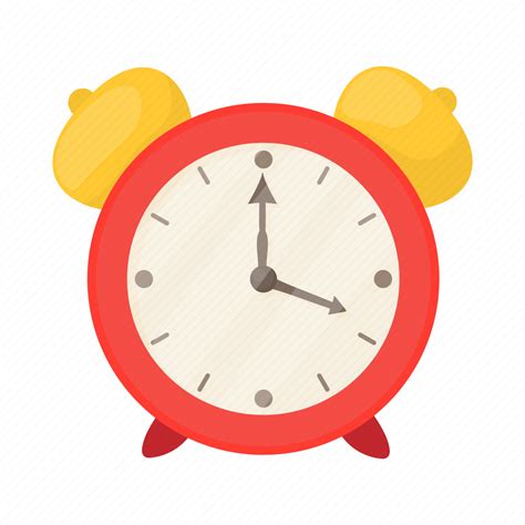 Alarm, cartoon, clock, four, red, table, time icon - Download on Iconfinder