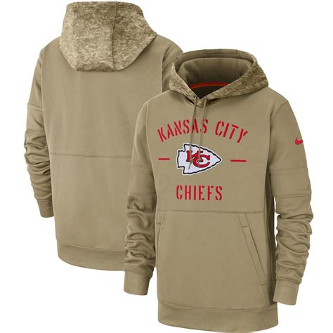 Men's Nike Kansas City Chiefs Tan 2019 Salute to Service Sideline ...